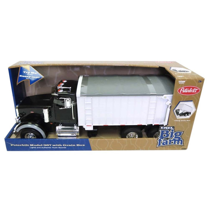 1/16 ERTL Big Farm Black Peterbilt 367 Truck with Grain Box