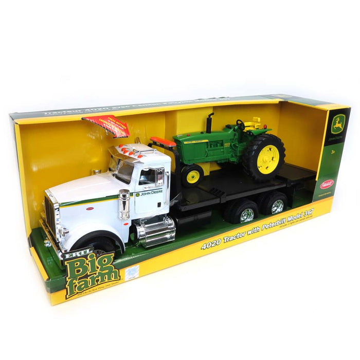 1/16 Big Farm Peterbilt Rollback with John Deere 4020 Tractor