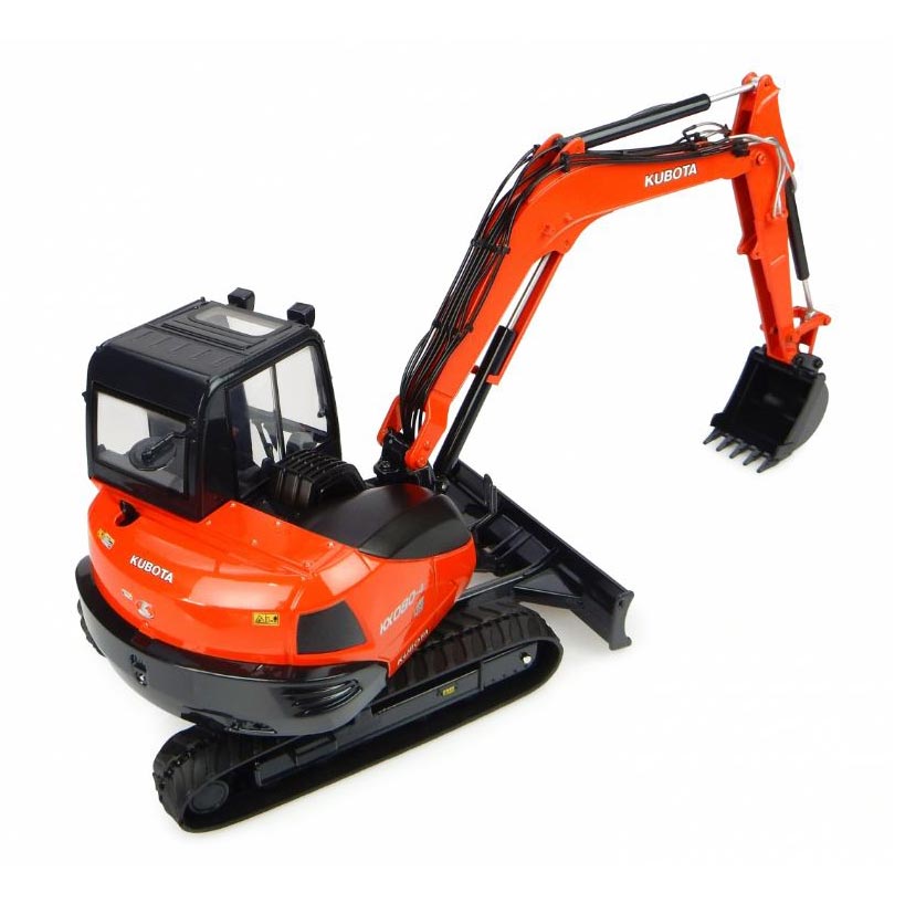 1/24 High Detail Kubota KX080-4 Excavator USA Version — Outback Toys
