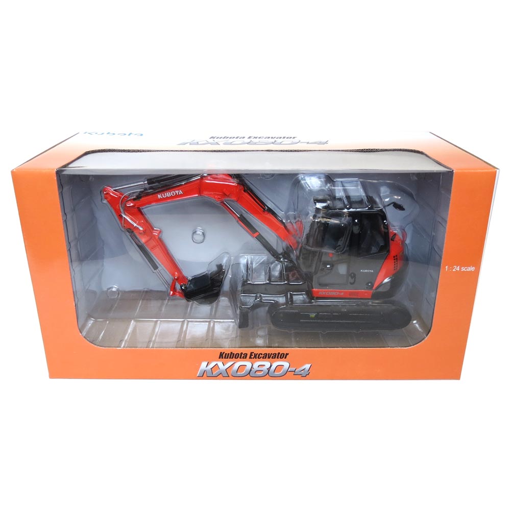 1/24 High Detail Kubota KX080-4 Excavator USA Version — Outback Toys