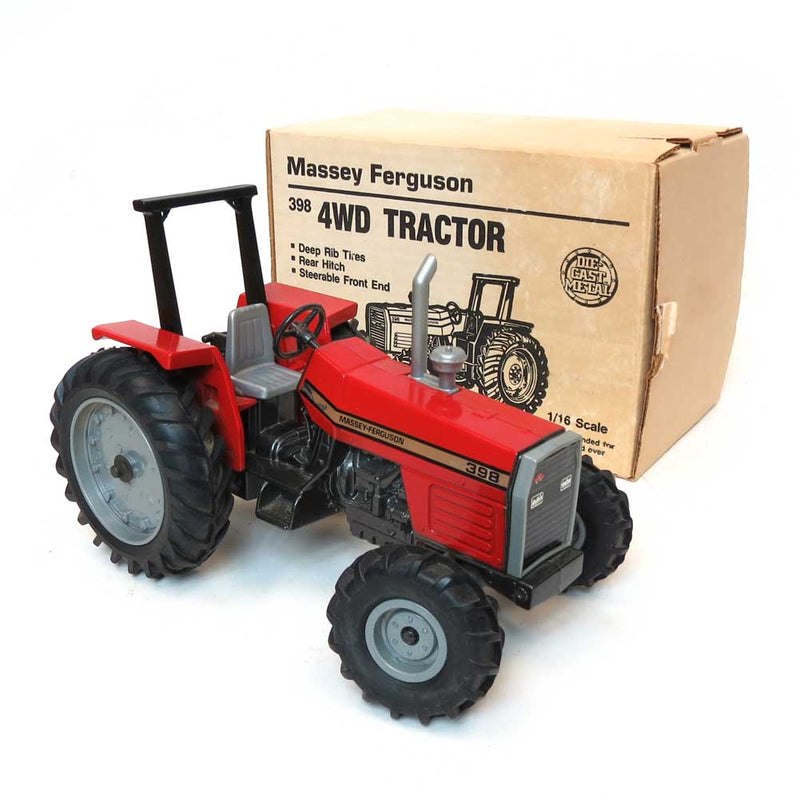 1/16 Massey Ferguson 398 Tractor with ROPS by ERTL, 1987 Collector Edition