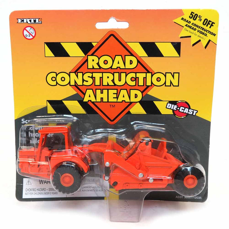 1/64 DOT Orange Die-cast Pan Scraper by ERTL