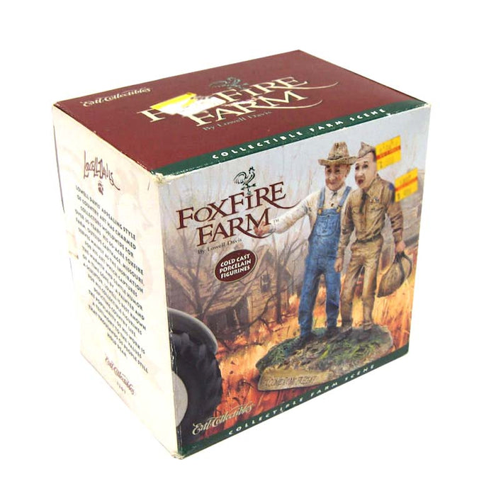 (B&D) 1/16 Foxfire Farm "Welcome Home" Collectible Farm Scene with Cold Cast Porcelain Figurines by Lowell Davis - Damaged Box