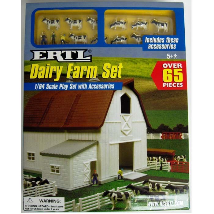 Set Da Gioco Fattoria ERTL Scala 1:64 Con Attrezzature Case IH - Conf. Regalo - Foto 2