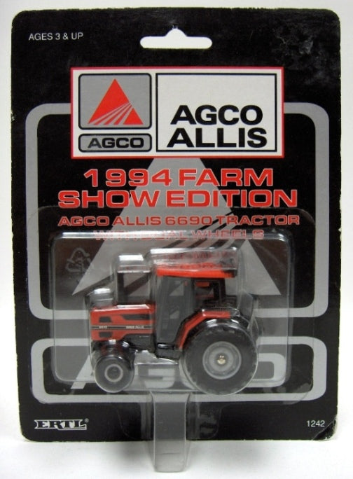 1/64 AGCO Allis 6690 Tractor with Duals by ERTL, 1994 Farm Show Edition