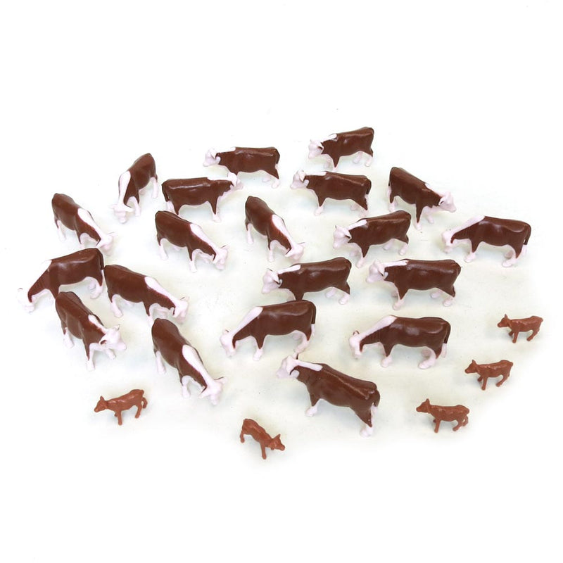1/64 Hereford Cows & Calves by ERTL, 25 Pack