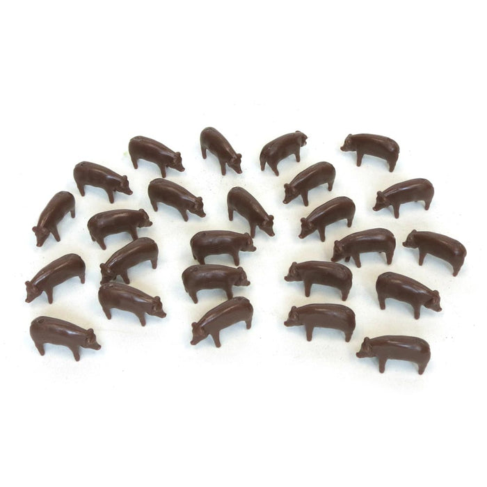 1/64 25 Pack of Brown Pigs