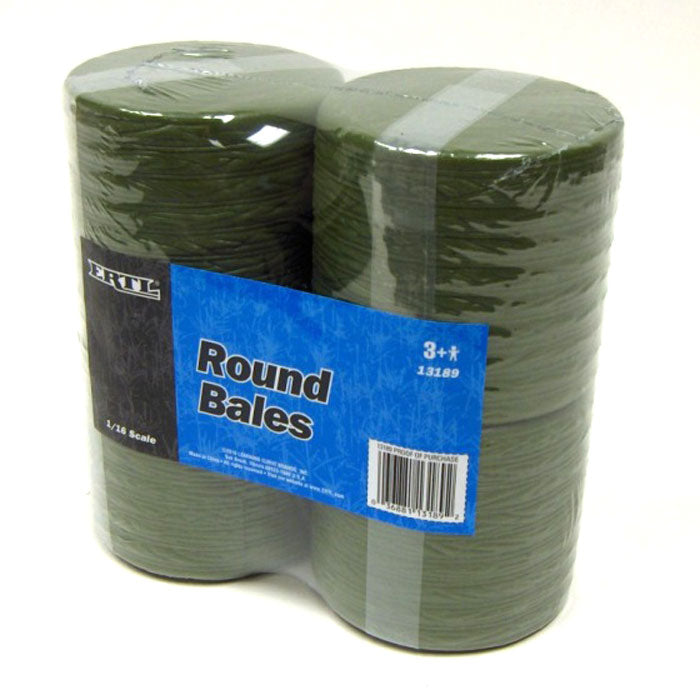 1/16 Pack of 4 Round Hay Bales