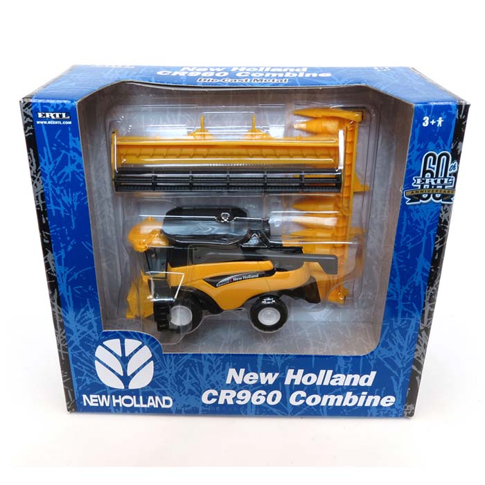 1/64 New Holland CR960 Combine with Corn & Grain Heads, ERTL 60th Anniversary Edition