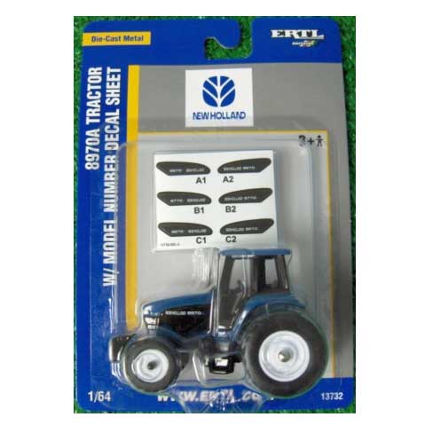 NEW HOLLAND 8970 トラクター ミニカー 模型 1/64 New Holland 8970A Tractor with Decal Sheet by ERTL — Outback Toys