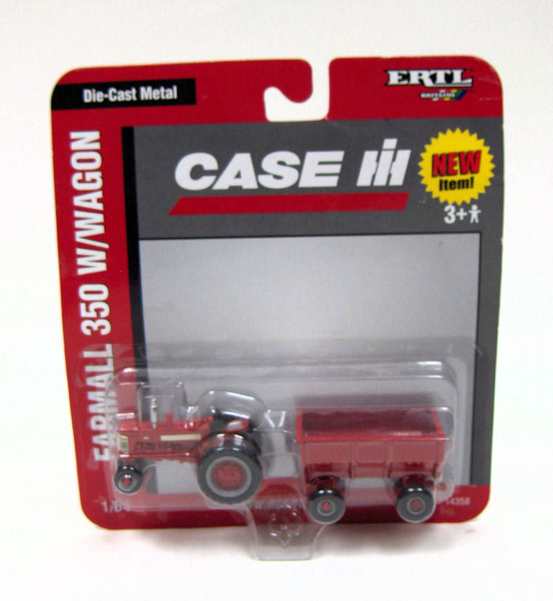 1/64 IH Farmall 350 & Flarebox Wagon