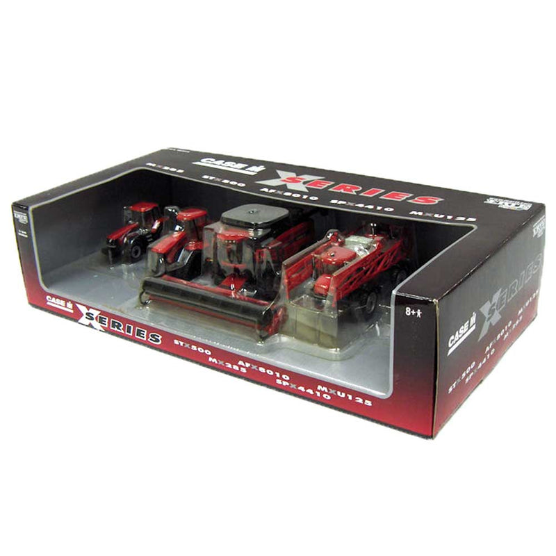 1/64 Case IH X Series 5 Piece Set with Combine, Sprayer & Tractors