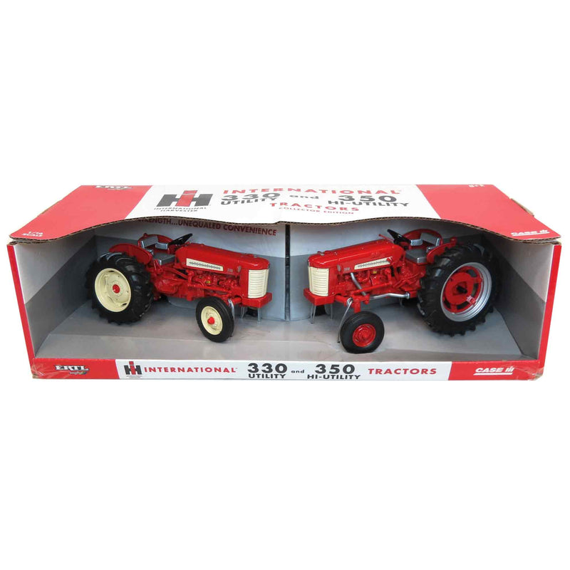 1/16 International Harvester 330U and 350HI-U Wide Front Tractor Set by ERTL, 50th Anniversary Collector Edition