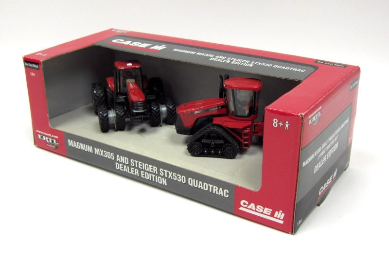 1/64 Dealer Edition Case IH MX305 Magnum & STX530 Quadtrac 2 Piece Set