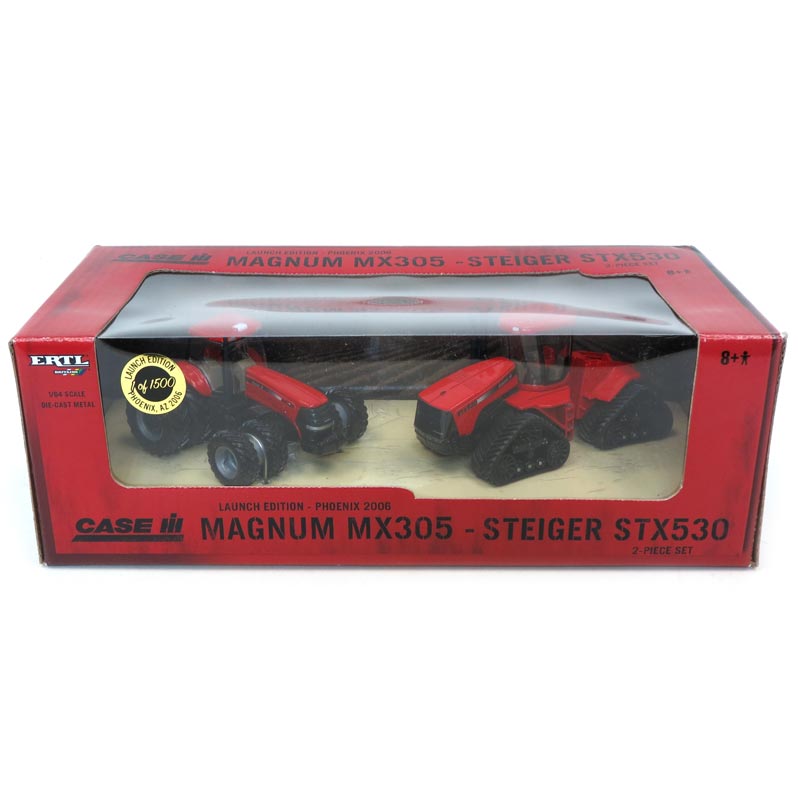 1/64 Case IH Magnum MX305 and Steiger STX530 by ERTL, Phoenix Launch Ed 2006