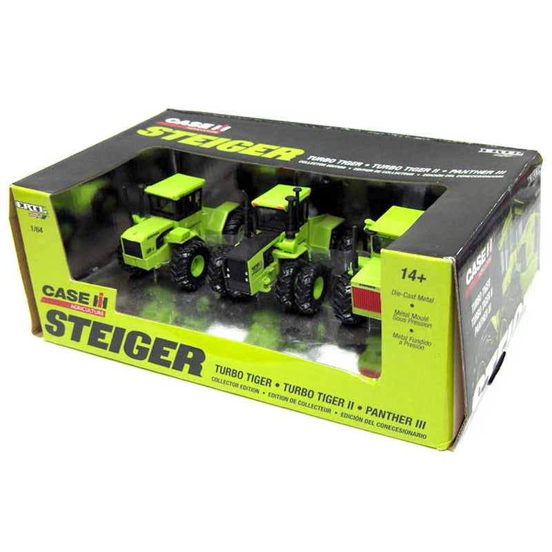 1/64 Vintage Steiger 4WD 3 Piece Set by ERTL, 50th Anniversary Collector Edition