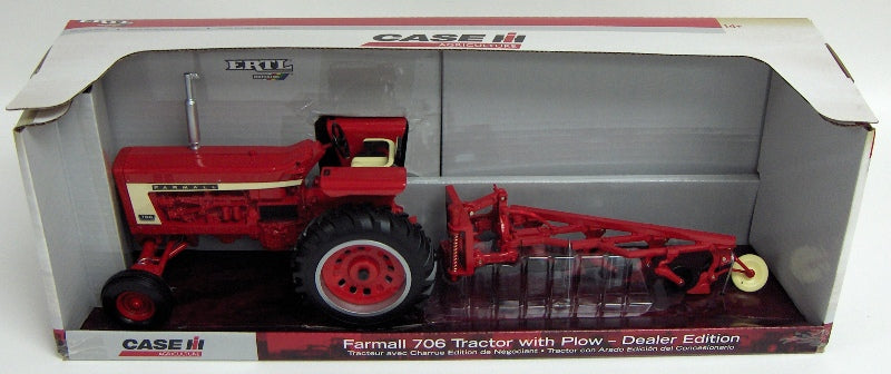 1/16 Dealer Edition IH Farmall 706 Wide with 4 Bottom Plow