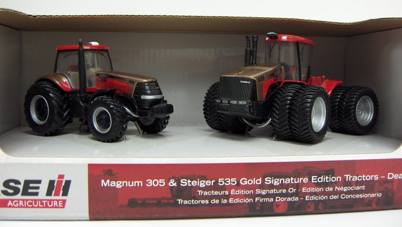 1/64 Magnum 305 & Steiger 535 Gold Signature Edition Tractors, Dealer Edition Set