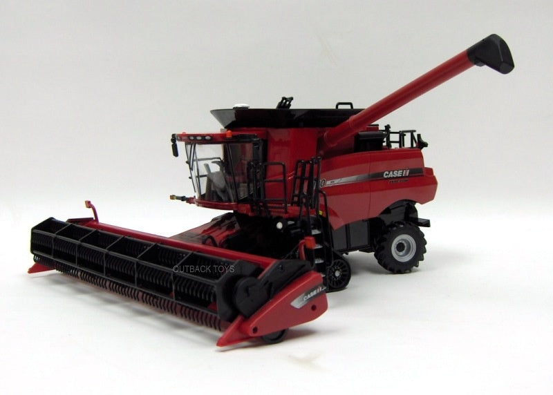 (B&D) 1/32 Case IH 9120 Tracked Combine with Corn & Grain Heads, ERTL Prestige Collection - Damaged Box