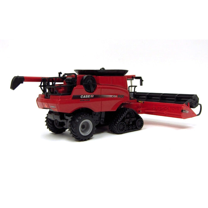 1/64 Case IH Axial-Flow 9120 Tracked Combine with 16 Row Corn Header & 30ft Grain Header by ERTL, 2009 Farm Show