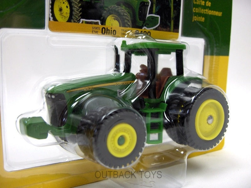 1/64 John Deere 8420 with Front & Rear Duals, ERTL State Tractor Series #6: Ohio