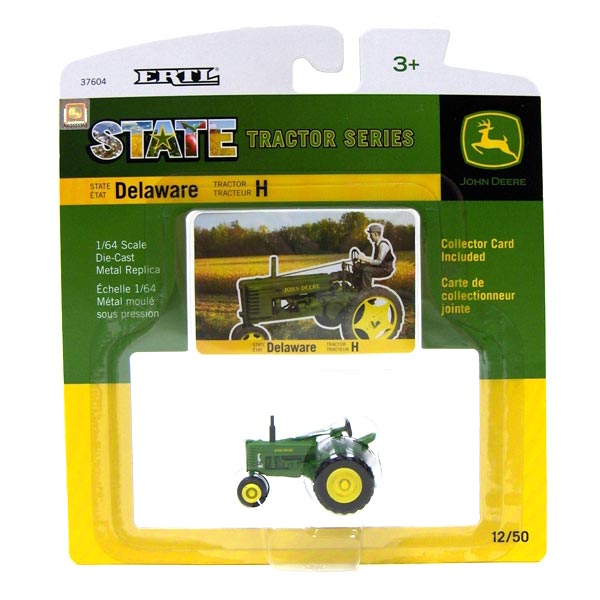 1/64 John Deere H, ERTL State Tractor Series #12: Delaware
