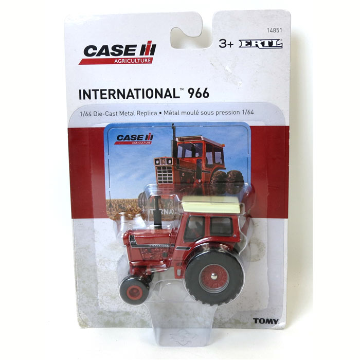 1/64 International Harvester 966 Black Stripe Tractor with Cab by ERTL