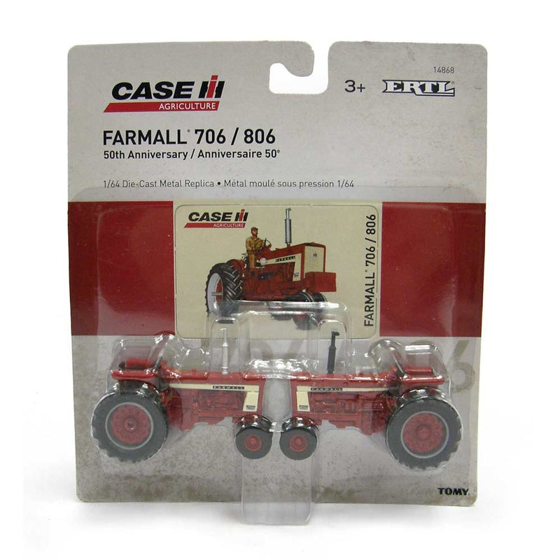 1/64 50th Anniversary IH Farmall 706 & 806 2 Piece Set