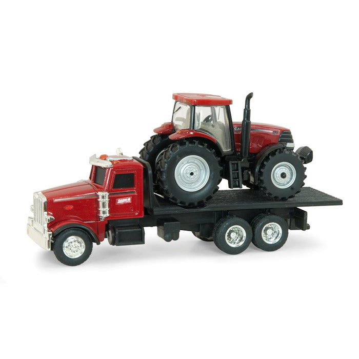 1/64 Case IH Red Peterbilt Straight Truck with Case IH Puma