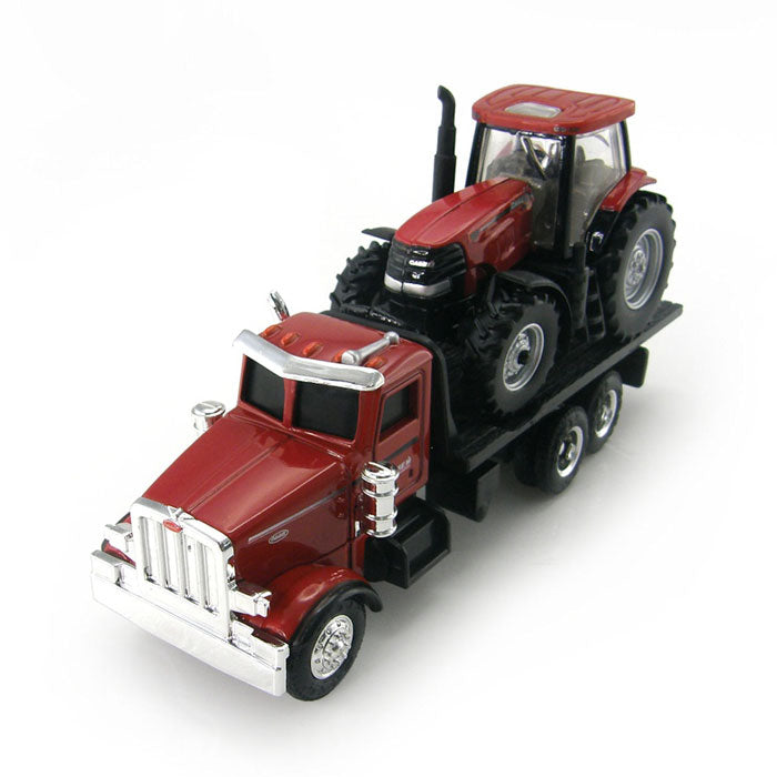 1/64 Case IH Red Peterbilt Straight Truck with Case IH Puma