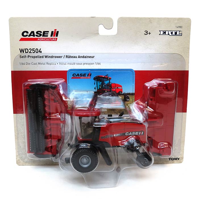 1/64 Case IH WD2504 Windrower with Detachable Sickle Bar and Rotary Heads