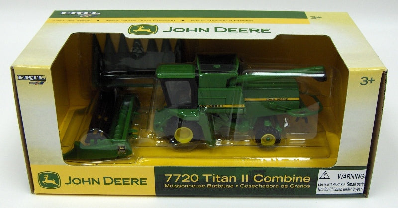 1/64 John Deere 7720 Titan II with Corn & Grain Heads