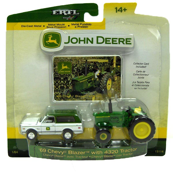 1/64 John Deere 4320 with 1969 Chevy Blazer by ERTL