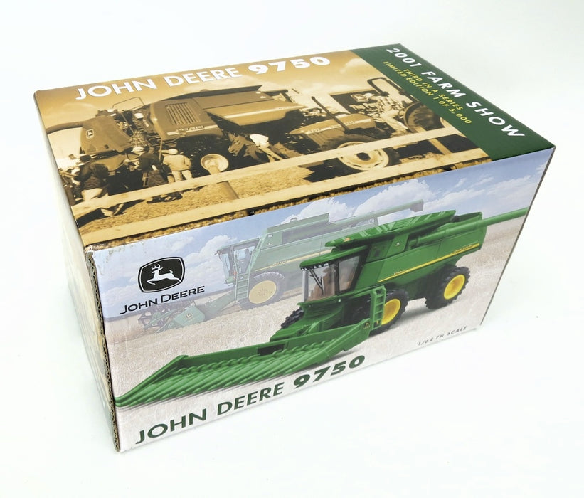 (B&D) 1/64 John Deere 9750 STS Combine with Duals, 2001 Farm Show - Damaged Box
