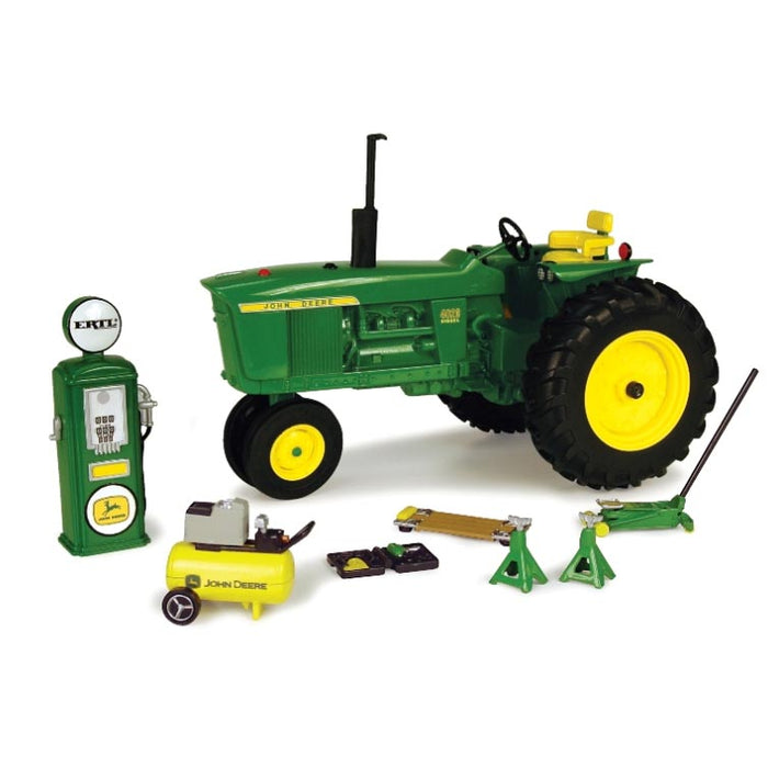 1/16 John Deere 4020 Narrow Front Restoration Set with Gas Pump & Accessories