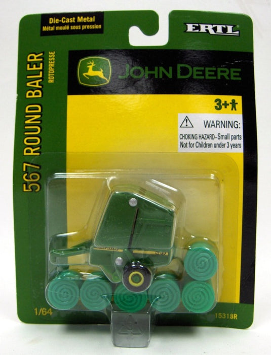 1/64 John Deere 567 Round Baler with 6 Bales by ERTL