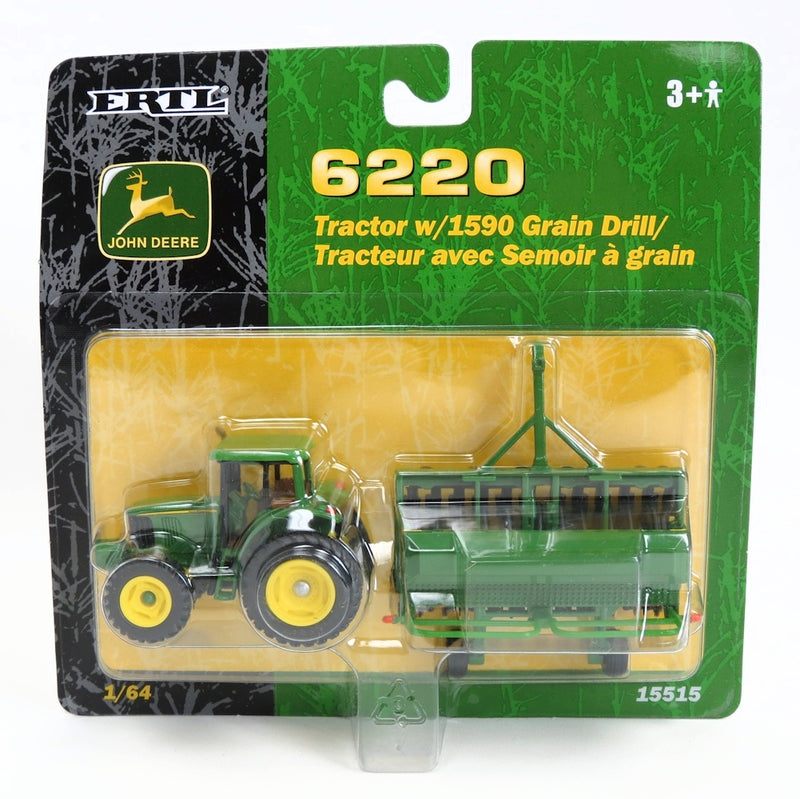 1/64 John Deere 6220 Tractor with Grain Drill by ERTL