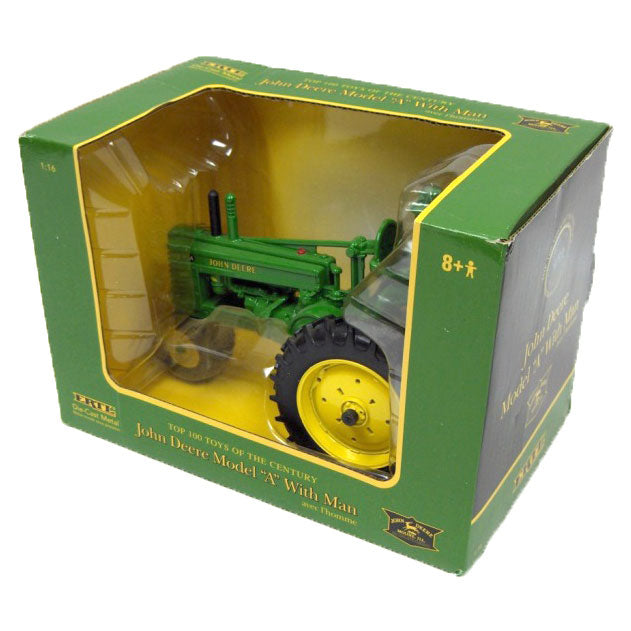 1/16 John Deere A with Man by ERTL, Top 100 Toys of the Century