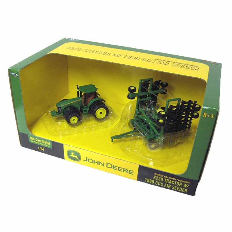 1/64 John Deere 8220 Tractor with 1990 CCS Air Seeder by ERTL