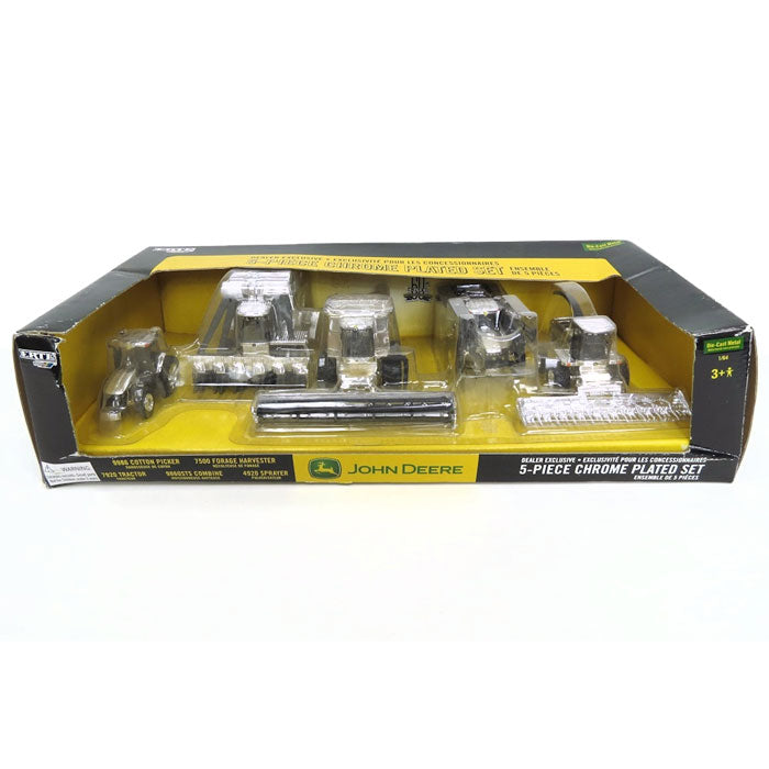 1/64 John Deere 5 Piece Chrome Plated Set