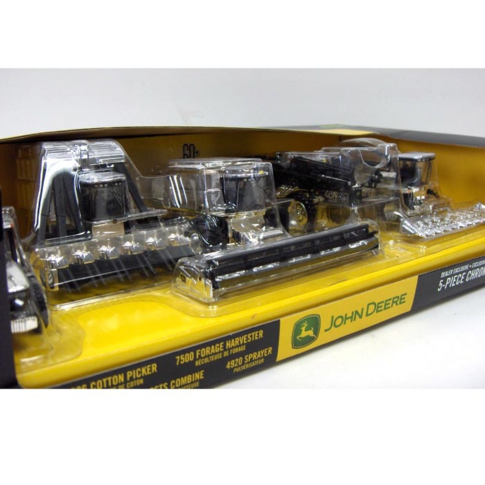 1/64 John Deere 5 Piece Chrome Plated Set