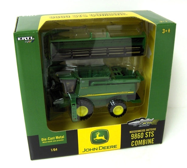 1/64 John Deere 9860 STS Combine with Corn and Grain Headers by ERTL
