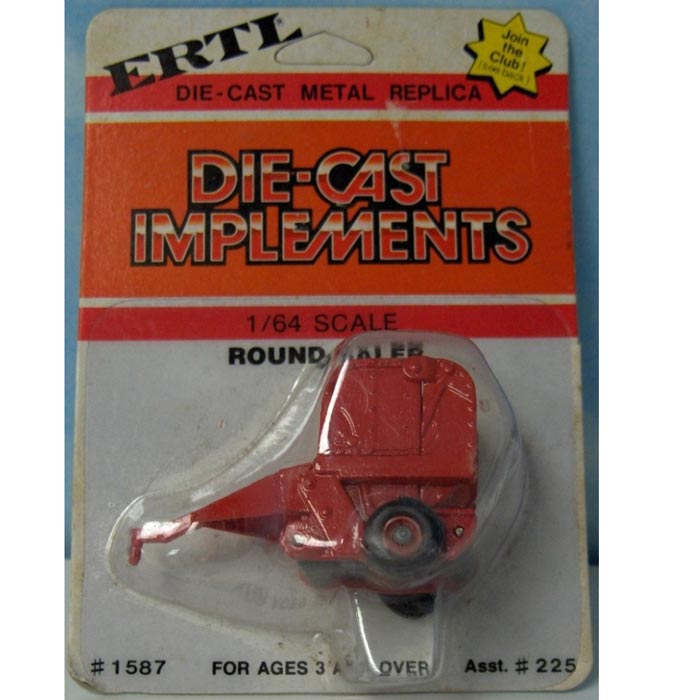 1/64 Orange Case Round Baler by ERTL