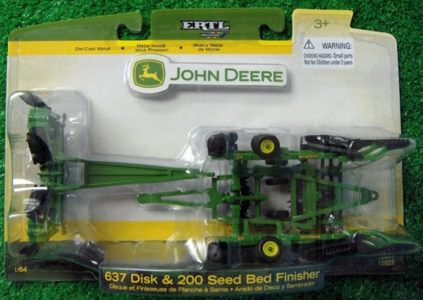 1/64 John Deere 200 Seed Bed Finisher with 637 Disk