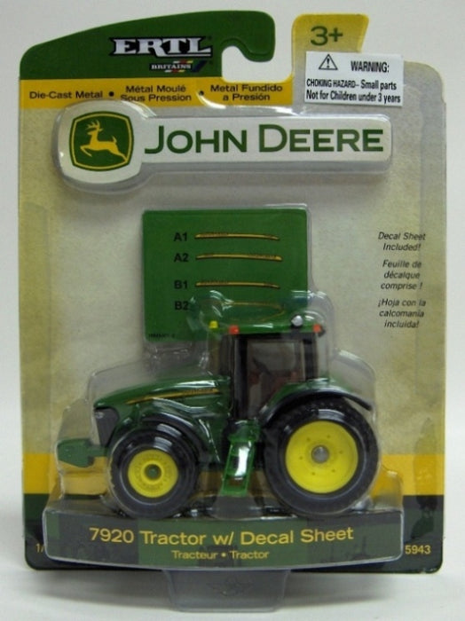 1/64 John Deere 7920 with Decal Sheet to Customize