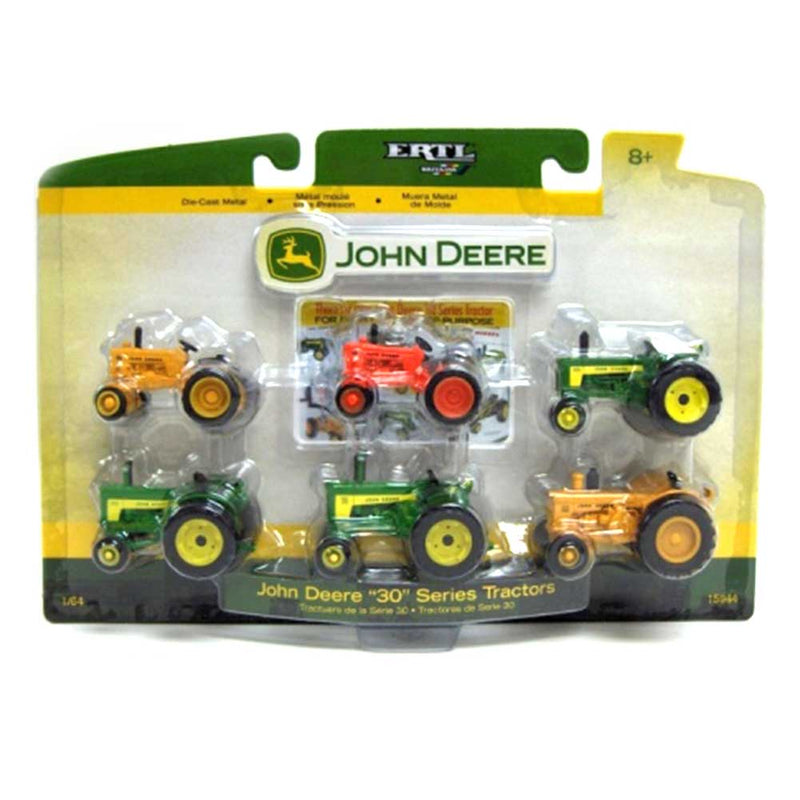 1/64 John Deere 30 Series 6 Piece Tractor Set by ERTL, 330, 430, 530, 630, 730 & 830