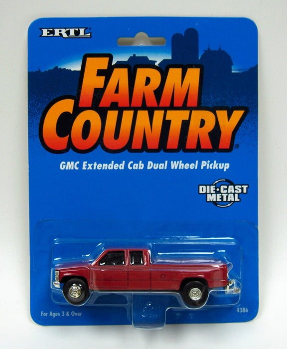 1/64 Red GMC Extended Cab with Duals by ERTL