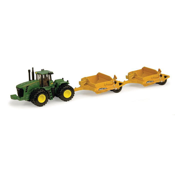 1/64 John Deere 9430 Tractor and Pan Scrapers