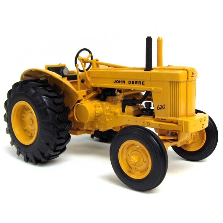 1/16 John Deere 620 Industrial Yellow Tractor by ERTL, Two Cylinder Club