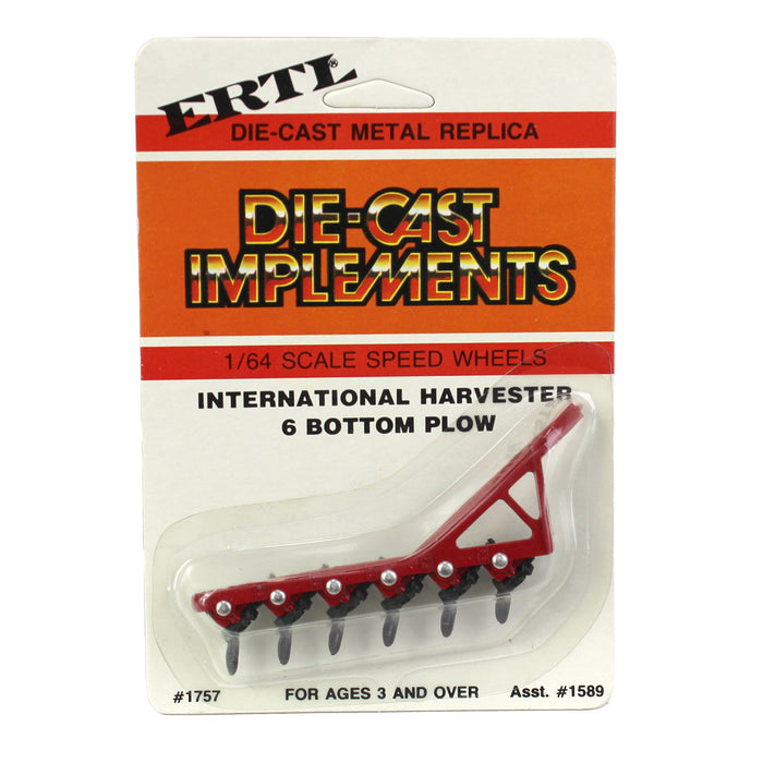 1/64 International Harvester 6 Bottom Plow